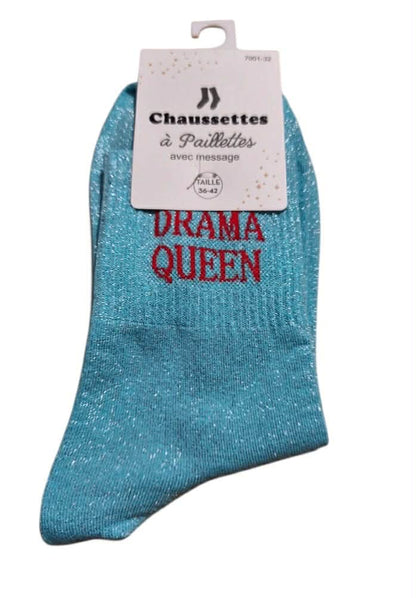 Chaussette paillette " DRAMA QUEEN " Mobelle