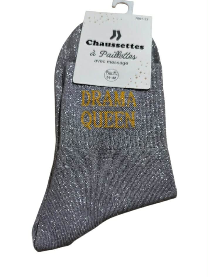 Chaussette paillette " DRAMA QUEEN " Mobelle