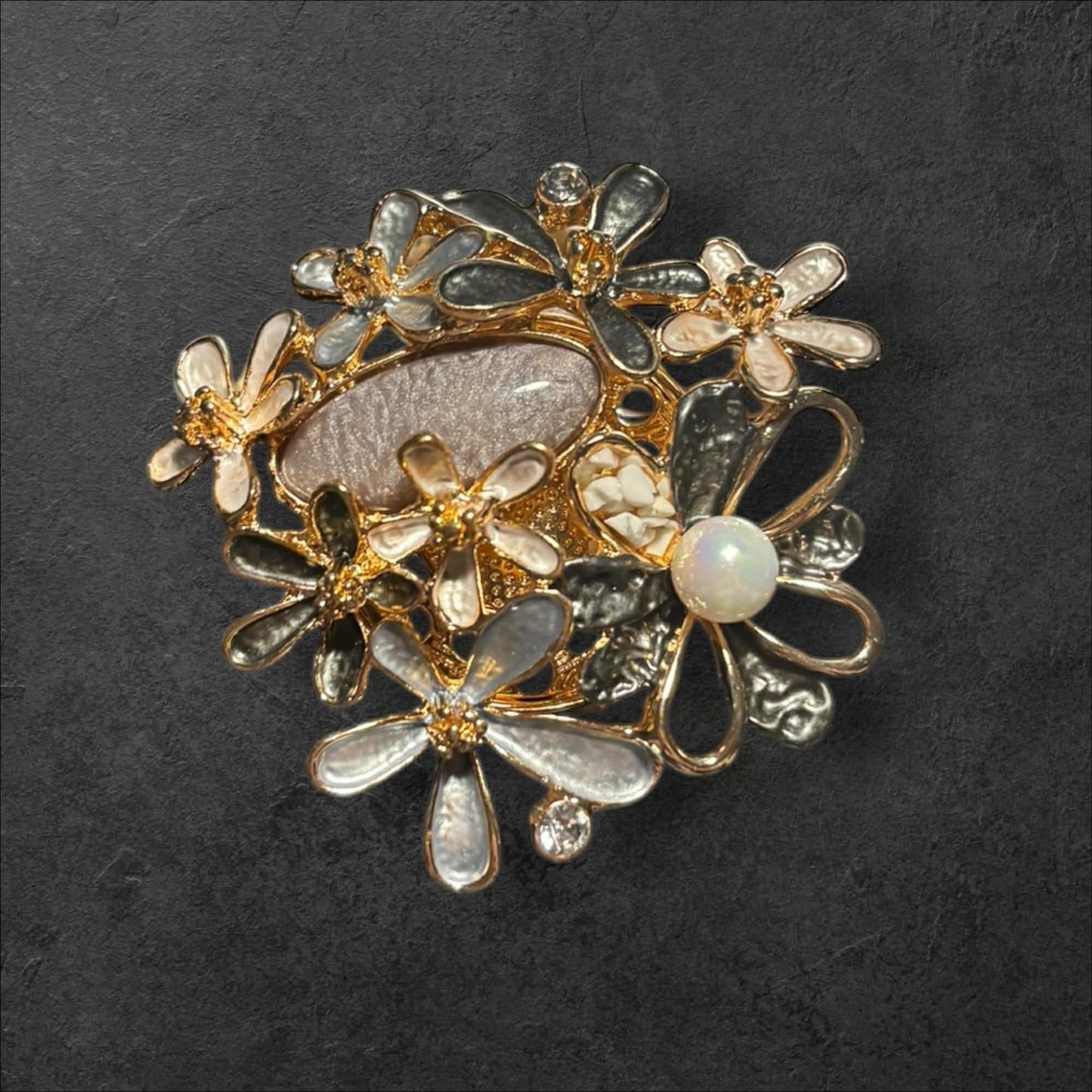 broche jardin de perle