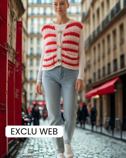 Gilet sans manche wavy Mobelle