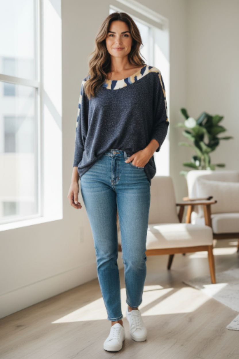 Pull manches léopard Mobelle