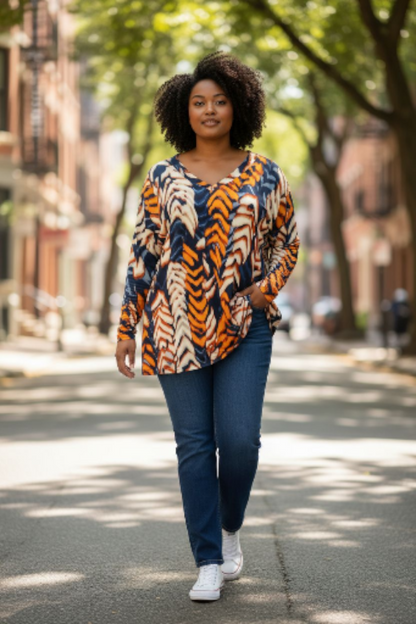 Tunique lignes abstraites Mobelle