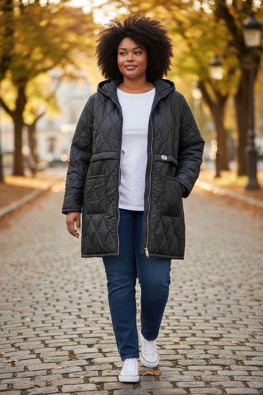 Manteau avec cap7che Mobelle