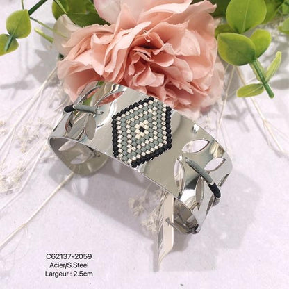 Bracelet  jonc acier - Mobelle