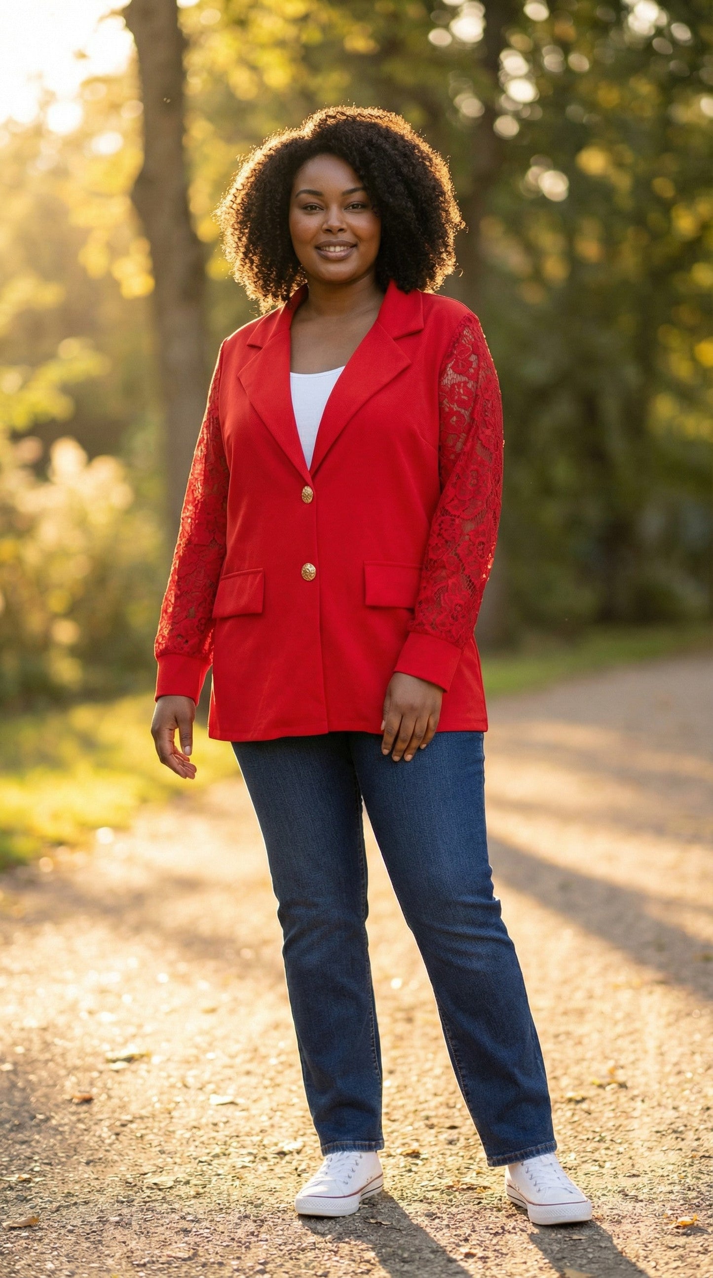 Blazer manches dentelle Mobelle