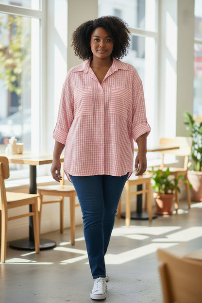 Chemise à carreaux Mobelle