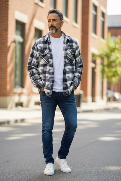 Veste à carreaux Mobelle