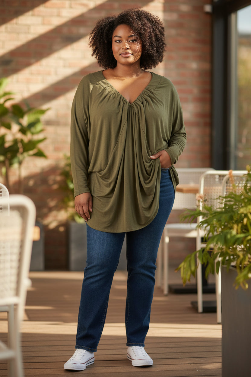 Tunique col plissé Mobelle