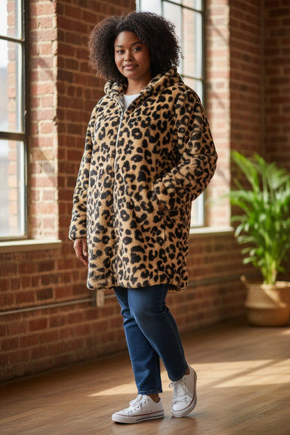 Manteau Réversible Léopard Mobelle