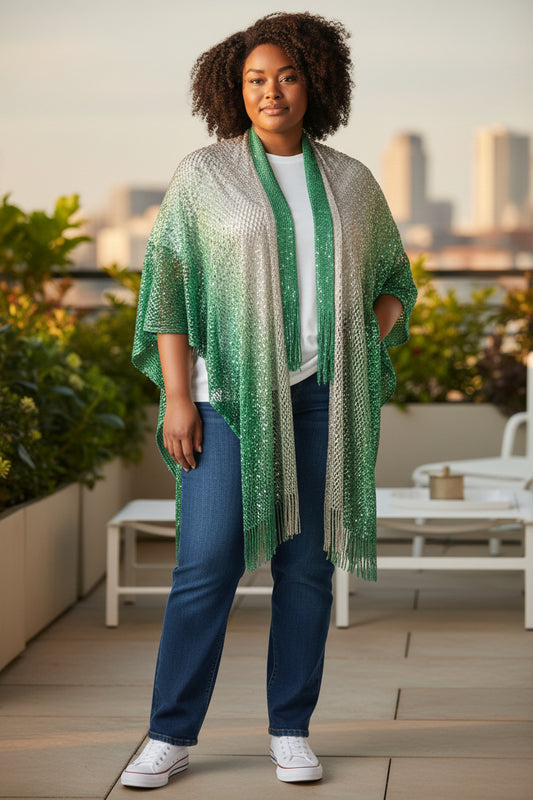 Gilet overisze dégradé