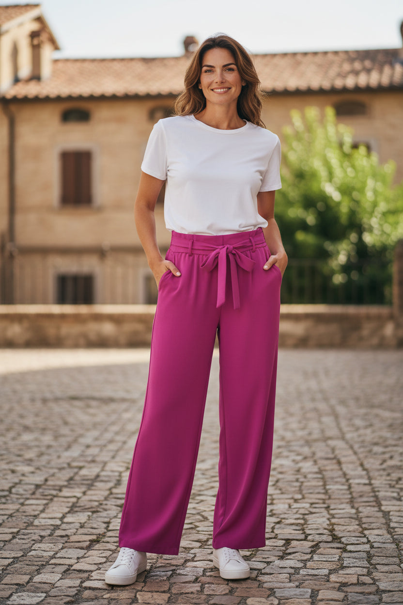 Pantalon nœud rose - Mobelle