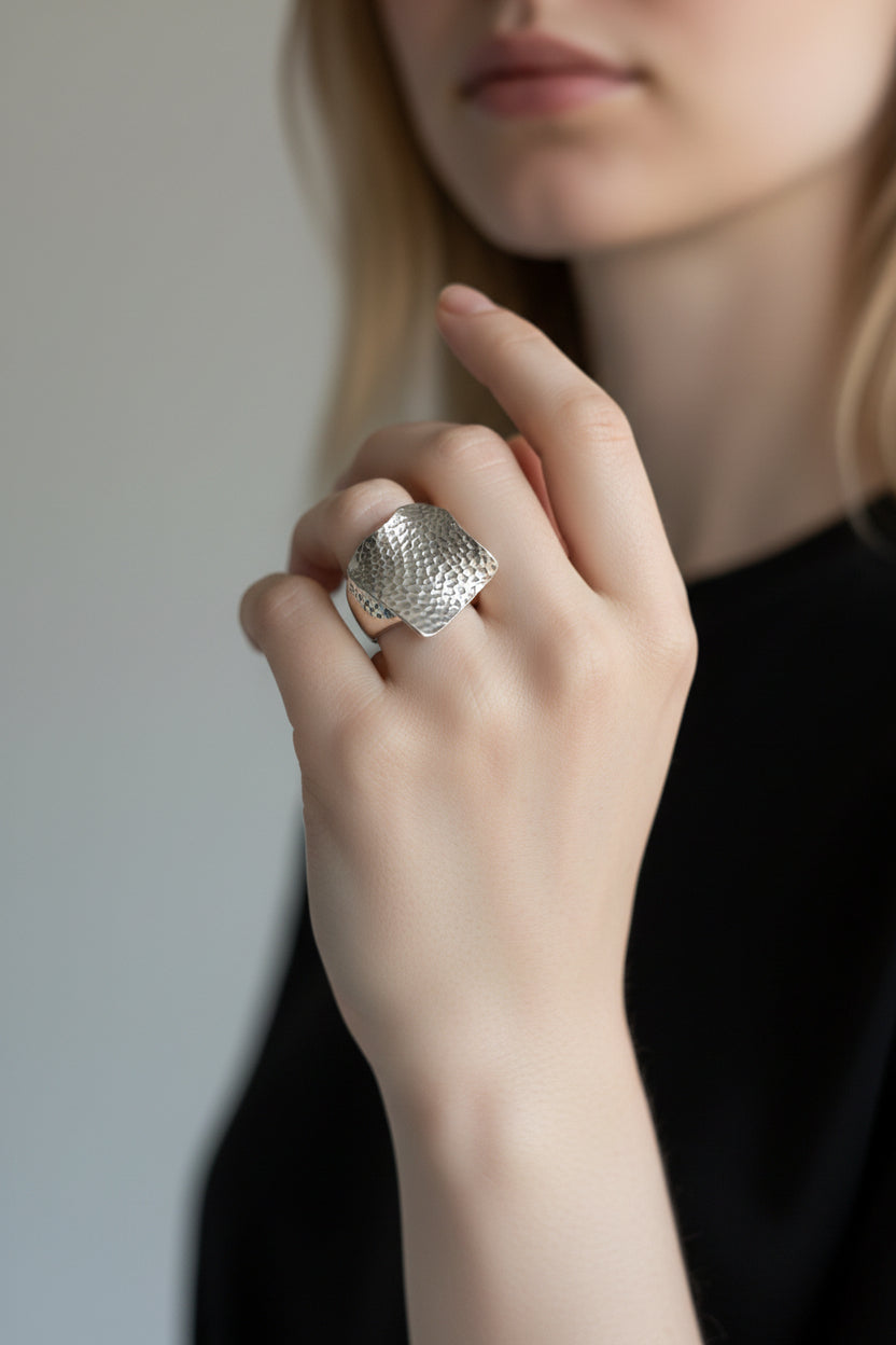 Bague argenté Mobelle