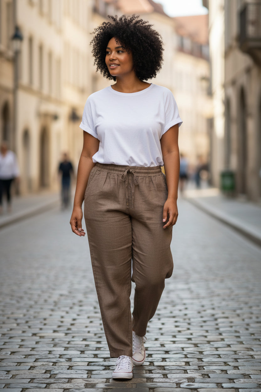 Pantalon marron Mobelle