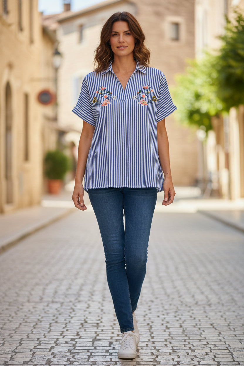 Blouse fleurs Mobelle