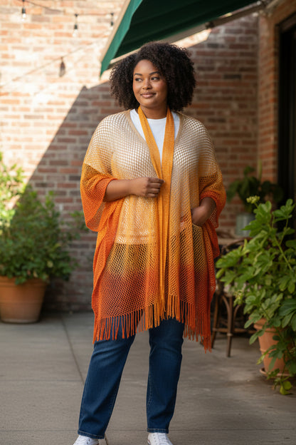 Gilet overisze dégradé