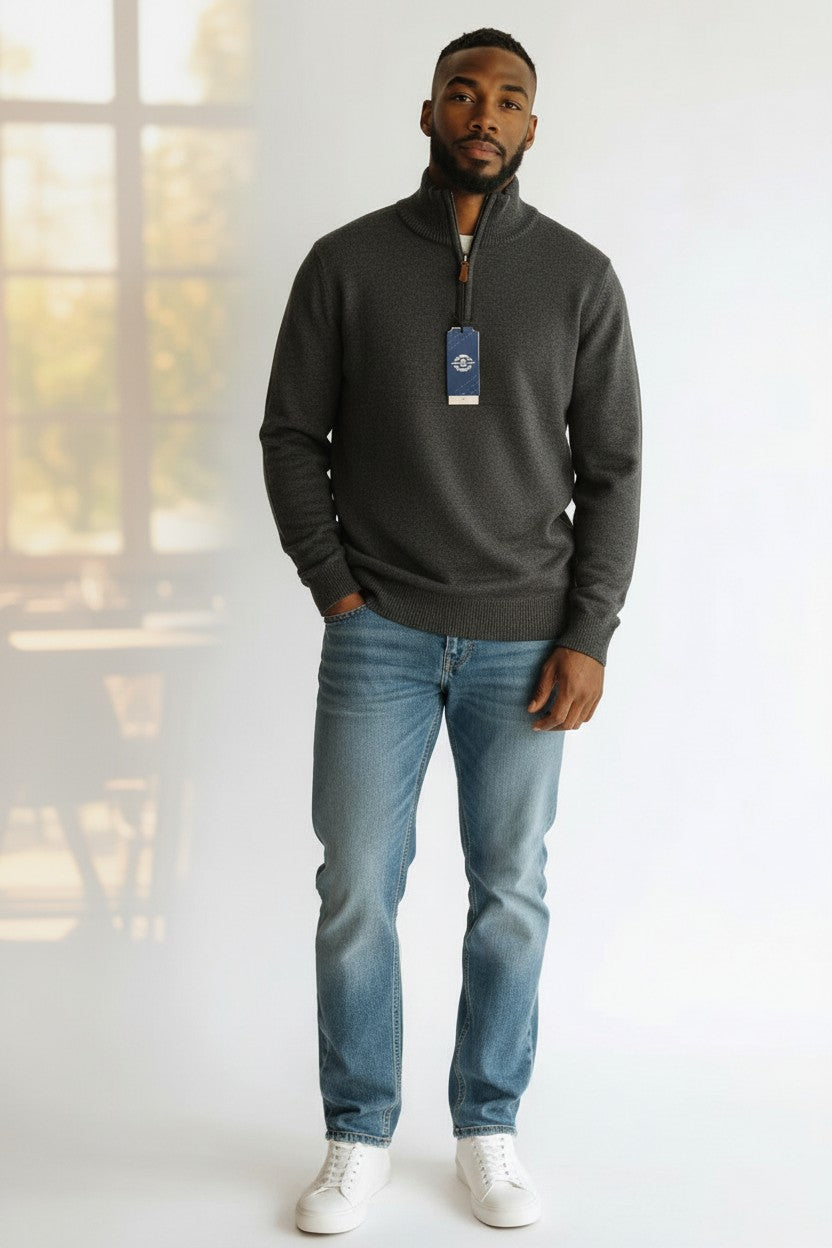 Pull col zippé Mobelle