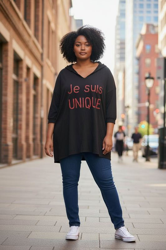 Sweat " Je suis unique " Mobelle