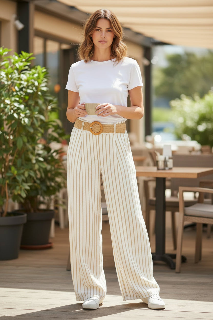 Pantalon à lignes - Mobelle