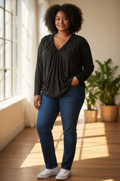 Tunique col plissé Mobelle