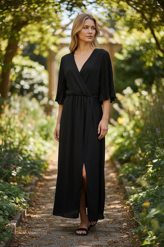 Robe longue col ouvert Mobelle