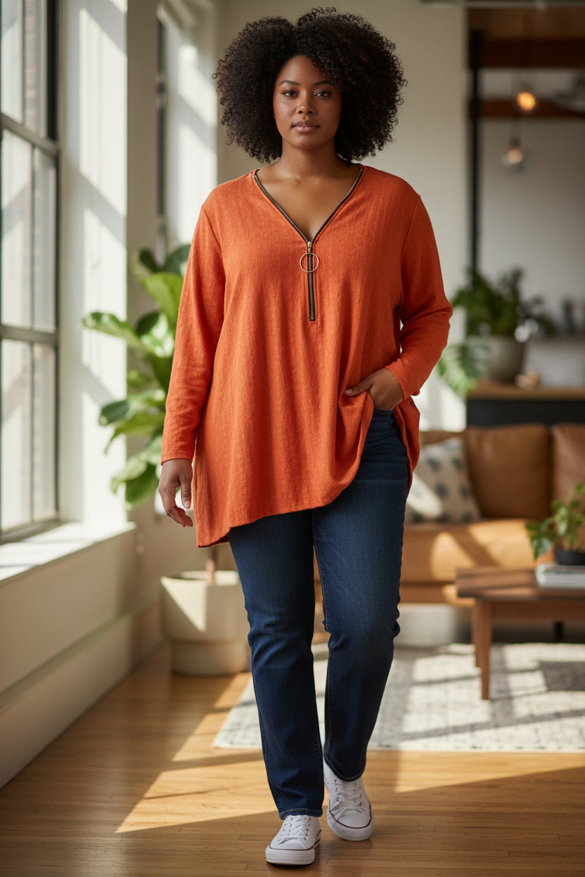 Tunique orange Mobelle