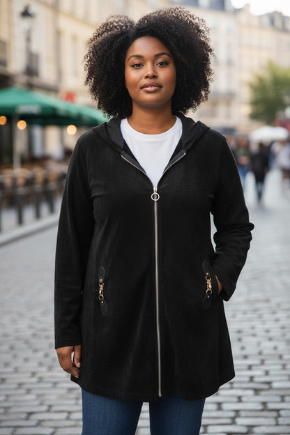 Gilet zippé velours cotelé Mobelle