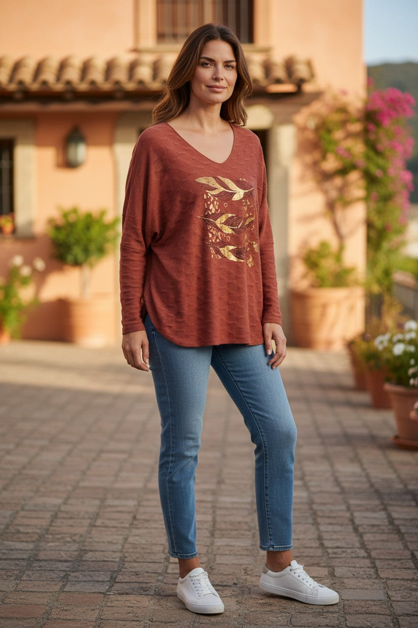 Pull léger doré Mobelle