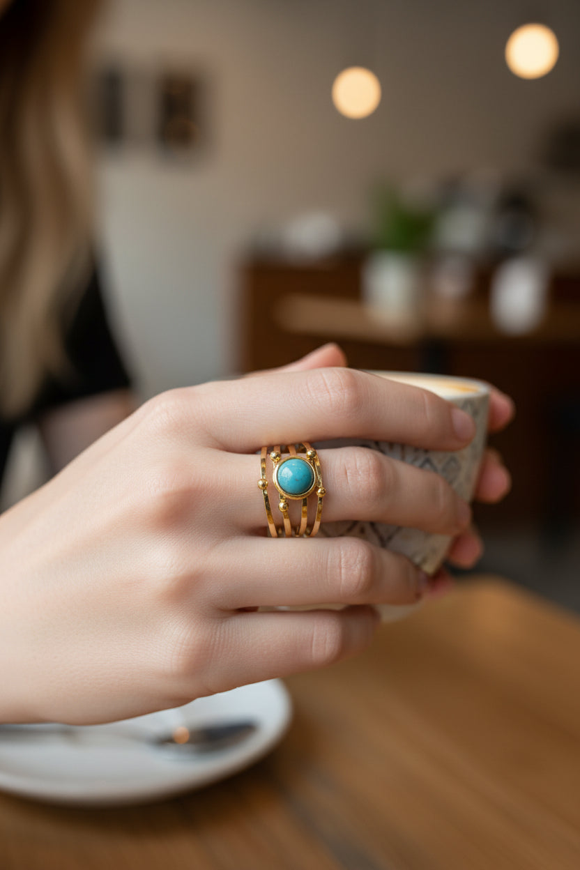 Bague perlé Mobelle