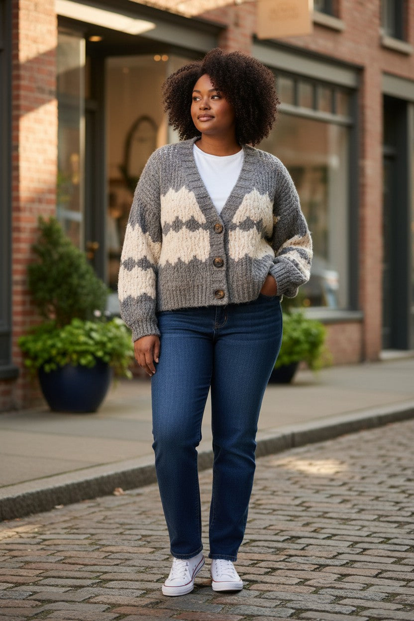 Gilet col ouvert Mobelle