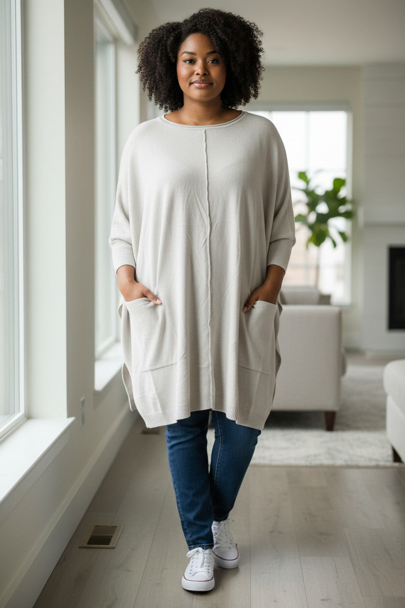 Pull Long avec poches Mobelle