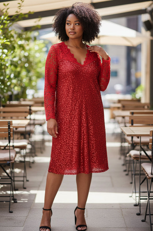 Robe dentelle / pailleté Mobelle