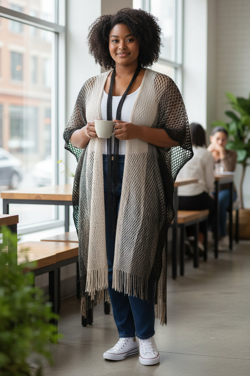 Gilet overisze dégradé